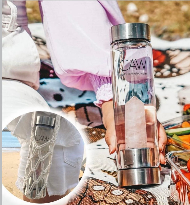 Smoky Quartz Crystal Activated Water Bottle