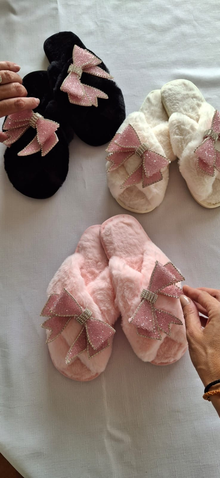 Pink Ribbon Slippers