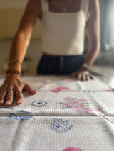 Grecian Delight Tablecloth + Napkins + Tea Towels