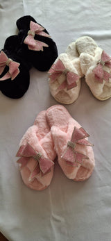 Pink Ribbon Slippers