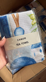 Santorini Days Tea Towel